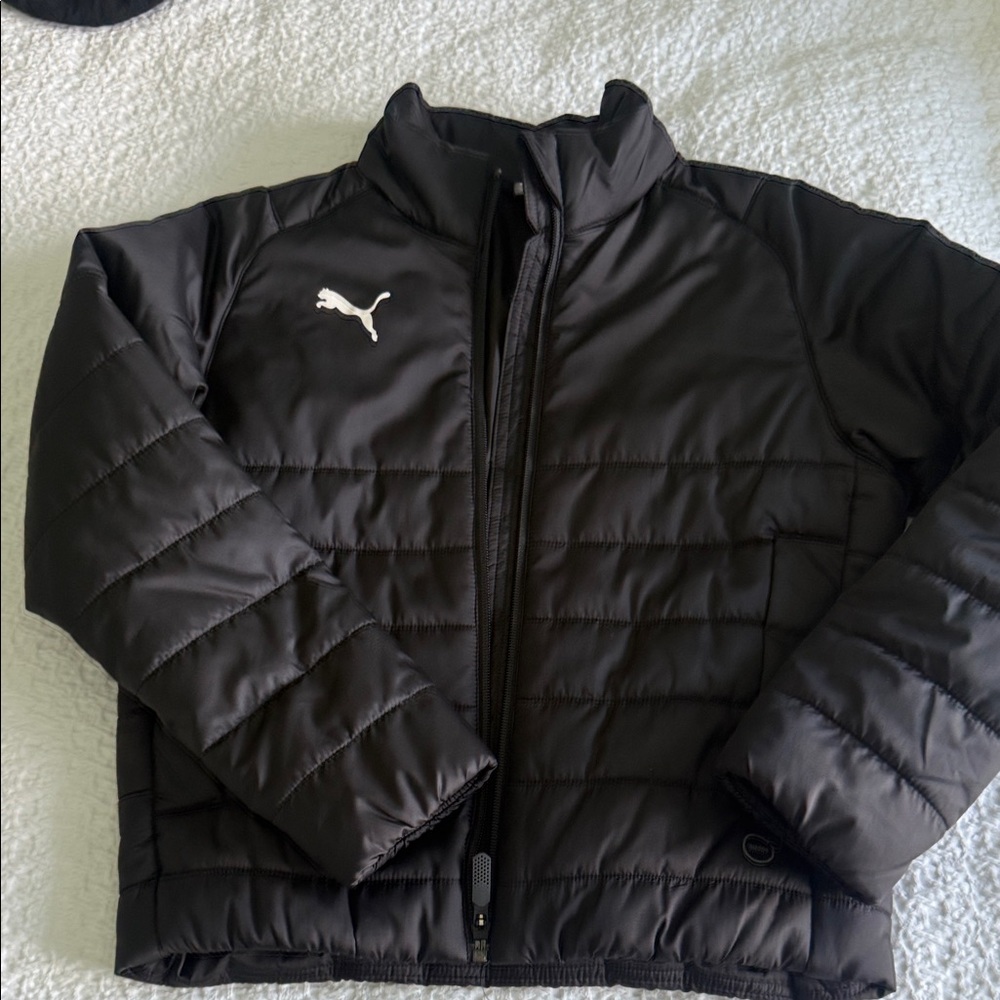 Puma Kids Black Puffer Jacket